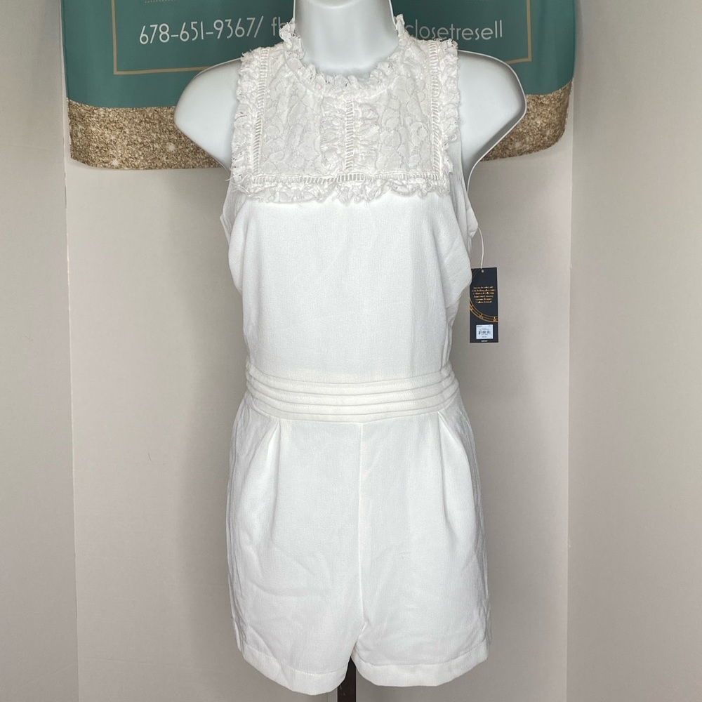 White Colleen Atwood shorts jumper, size M